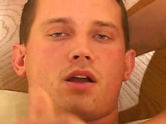 Stud plays with his dick