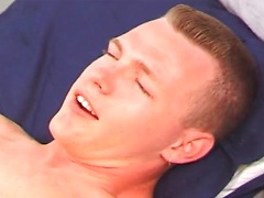 These two hot boys are in a room. They make out and start to have hardcore sex.