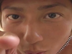 Skinny asian twink jacking off