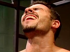 Dark haired hunk fucking...