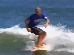 Twink surfer masturbates