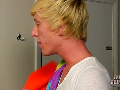 Twink boy Dustin Cooper gets a spanking from his horny friend Jeremy Sanders