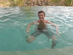 Stephen strokes his cock