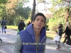 czech hunter gets a blowjob
