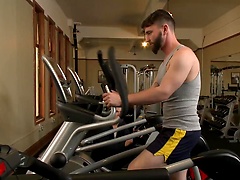 Hot Gym Stud Tormented and Fucked by the Creepy Handyman