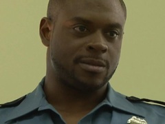 Black cop fucks prisoner in the shower