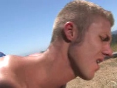 Muscle studs fucking outdoors