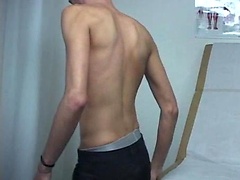 College boy gets sucked off and fucked by doctor.
