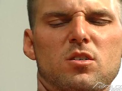 Joe jacking off cock