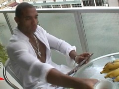 Vitor jacking off his latin cock