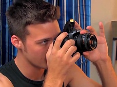Two teen twinks find themselves in a bedroom