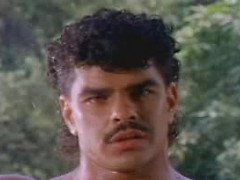 Hot sexy latino worker stimulates himself outside his house