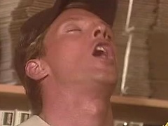 Dylan moans as Paul primes his rosy ass with his tongue !