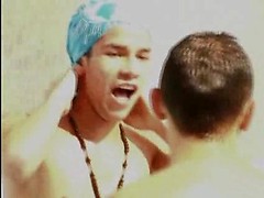 Gay Latino Boys Take Turns at Bareback Fucking