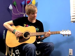 Liam Tunes His Guitar & Cock