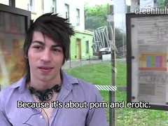 Czech Hunter 44. Uncut boy sucking dick.