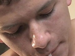 Devin Moss strokes his fat cock