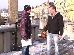 Hetero guy's first anal pounding