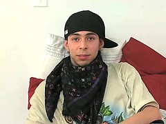 Locito strokes his big cock