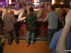 Trent Diesel gets a face full of ass while caught in a human centipede