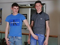 Young Straight Marco's First Man Wank & Suck & it's Lucky Dominic Who Plays with his Big Uncut Cock!