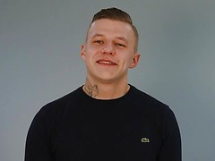 Young Straight MMA Fighter Wanks his Big Uncut Cock & Shoots his Load!