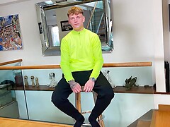 Young Straight Teen Wanks his Uncut Cock & Squirts a Huge Load of Cum!