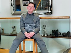 Fit Young Straight Danny Wanks his Hard Uncut Cock & Shoots a Big Load of Jizz Everywhere!