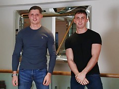 Straight Muscular Hunk Logan Gets Sucked by his 1st Man