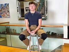 Young Handsome Teen gets Manhandled & his Hard Uncut Cock Shoots Cum!