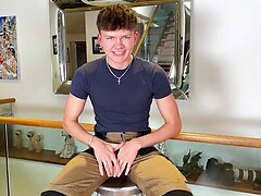 Young Handsome Teen gets Manhandled & his Hard Uncut Cock Shoots Cum!