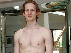 Young Tall & Slim Swimmer Shows off his Lean Body