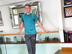 Horny Young Straight Lad Dildos his Hole & gets Manhandled & his Uncut Cock is Rock Hard!